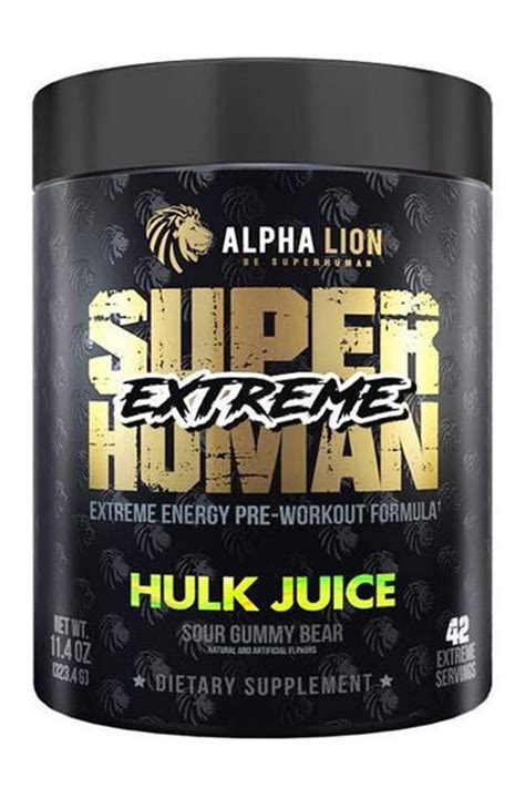 Hulk Juice Elevate Your Workout Game With Alpha Lion S SuperHuman