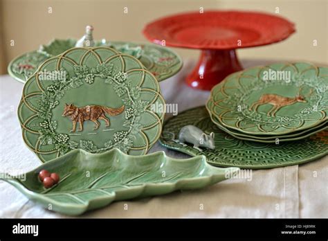 Bordallo Pinheiro Portuguese ceramics Stock Photo - Alamy