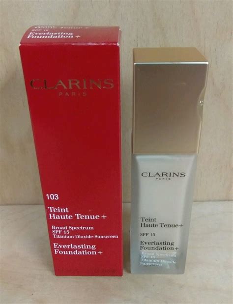 Clarins - Clarins SPF 15 Everlasting Foundation 103 Ivory 1.1 Oz ...