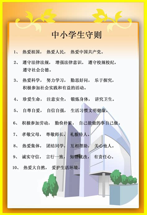 金偉稿件 中小学生日常行为规范 系列挂图 3套 K68