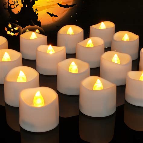 Buy Homemory Battery Tea Lights Bulk Set Of Bright Warm Yellow