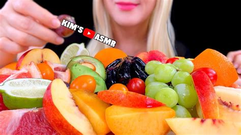 Asmr Most Popular Exotic Fruit Platter Satisfying Eating Sounds Relaxing For Sleep No