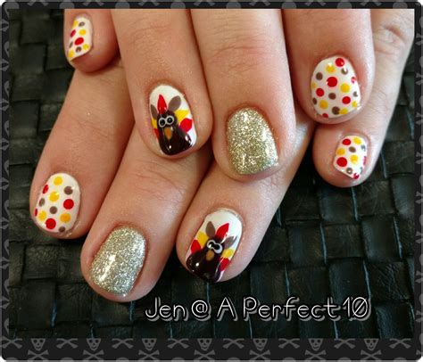 Thanksgiving turkey nail art | Turkey nails, Nails, Nail art