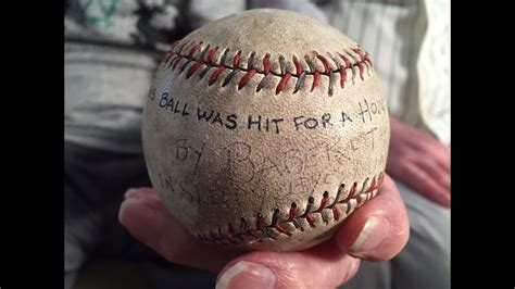 Babe Ruth Home Run Ball Turns Up With Year Old Minnesotan Kare