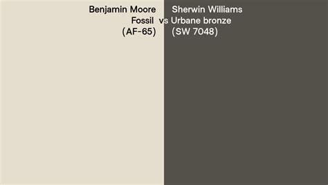 Benjamin Moore Fossil Af 65 Vs Sherwin Williams Urbane Bronze Sw