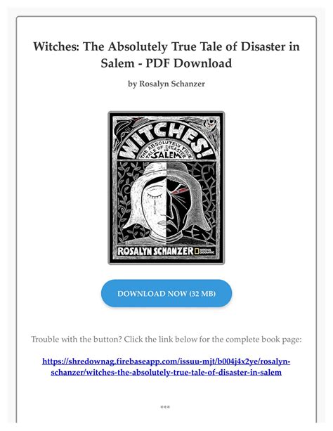 PDF Free Witches: The Absolutely True Tale of Disaster in Salem by