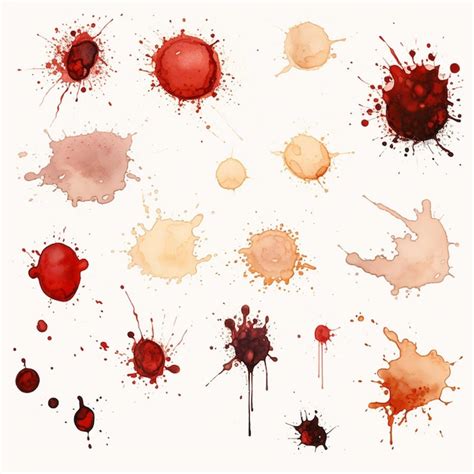 Premium Ai Image Colorful Splat On White Background With Grunge Textures