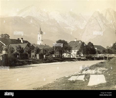 GERMANY MOUNTAINS NThe Town Of Garmisch Partenkirchen In Bavaria