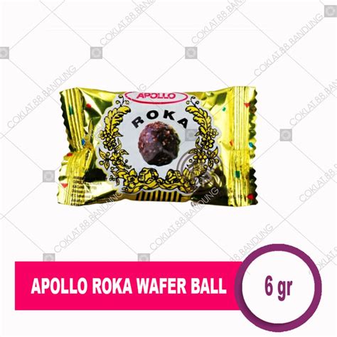 Jual APOLLO ROKA WAFER BALL 6 GR COKLAT COKELAT BOLA ROKA MALAYSIA