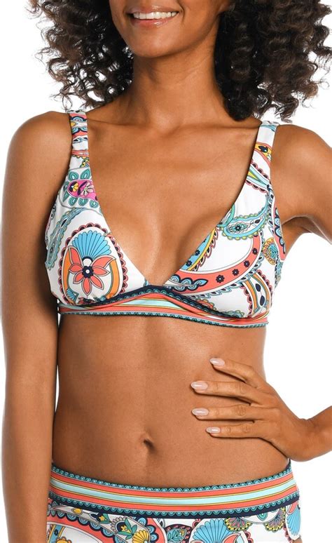 La Blanca Pave The Way Triangle Bikini Top ShopStyle Two Piece Swimsuits