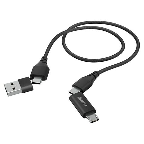 Hama Usb Kabel In Usb A Stecker Usb C Stecker Usb Micro Stecker