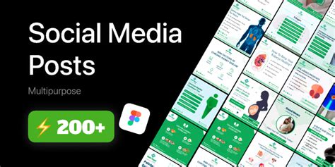 Social Media Posts Figma