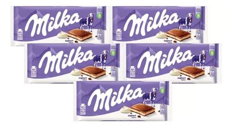 Kit 5 Chocolate Milka Sabor Joghurt 100g MercadoLivre