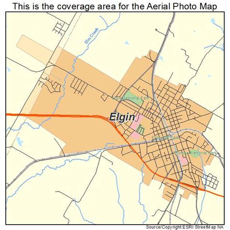 Aerial Photography Map Of Elgin Tx Texas