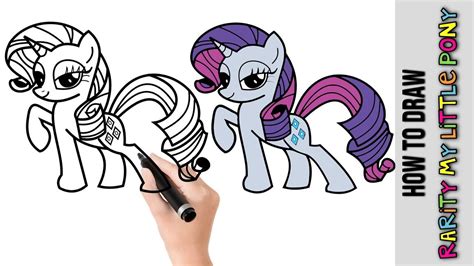 How To Draw A Rarity ★ My Little Pony ★ Cute Easy Drawings Tutorial For