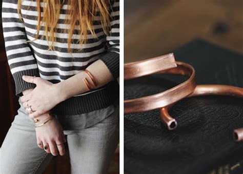 diy copper cuff  merrythought