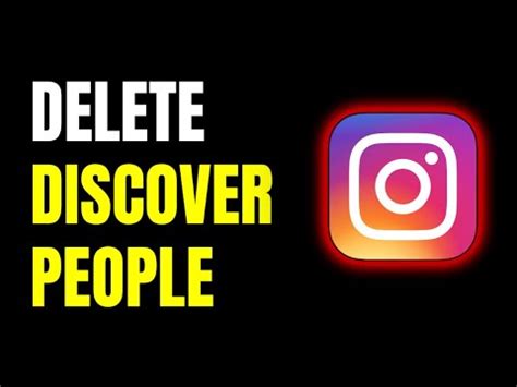 How To Remove Discover People On Instagram Youtube