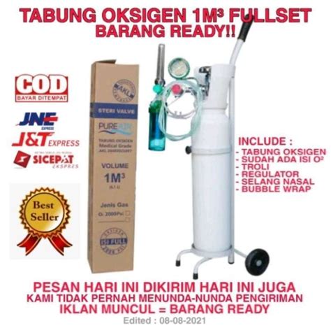 Jual Tabung Oksigen M Fullset Tabung Oksigen Lengkap Di Seller