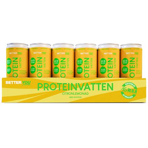 Better You Proteinvatten Koffein Citronlemonad 330 Ml 24 St Apotek