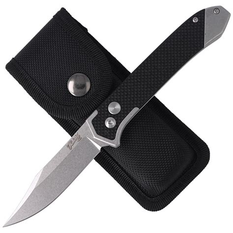 Nóż automatyczny Herbertz Solingen Selektion Black G10 Stonewashed 53040