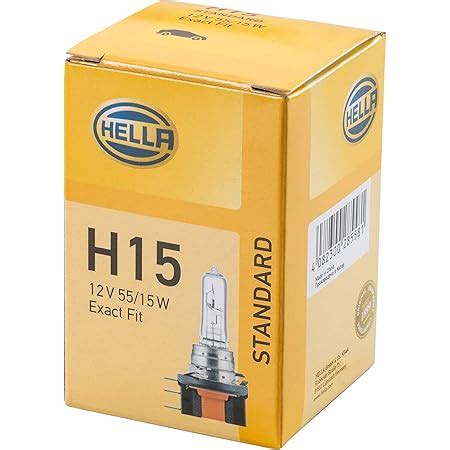 HELLA 8GJ 168 119 001 Lámpara H15 Standard 12V 55 15W Tipo de