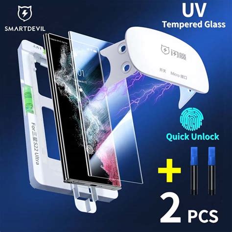 Smartdevil Full Glue Uv Tempered Glass For Samsung Galaxy S Ultra