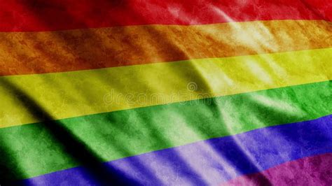 Gay Pride Flag Animation With Seamless Loop Stock Video Video Of