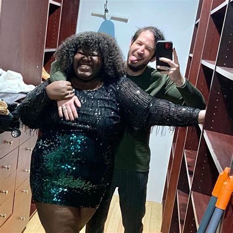 Gabourey Sidibe s Fiancé Brandon Frankel Toasts to Their Amazing Year