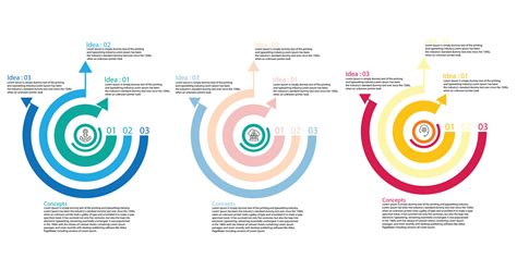 Infographie Cercle Anneau Id E Forme Donn Es Vecteur Mod Le Processus