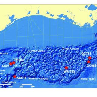 Map Of Various Proposed And Drilled Gom Jip Leg Ii Drill Sites