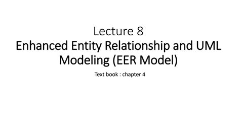 Solution Database Systems Enhanced Entity Relationship And Uml