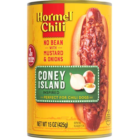 Hormel Chili Coney Island Inspired No Bean No Artificial Ingredients