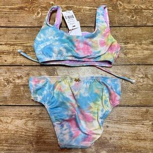 Pilyq Swim Nwt Groovy Lace Up Girls Bikini By Pilyq Poshmark