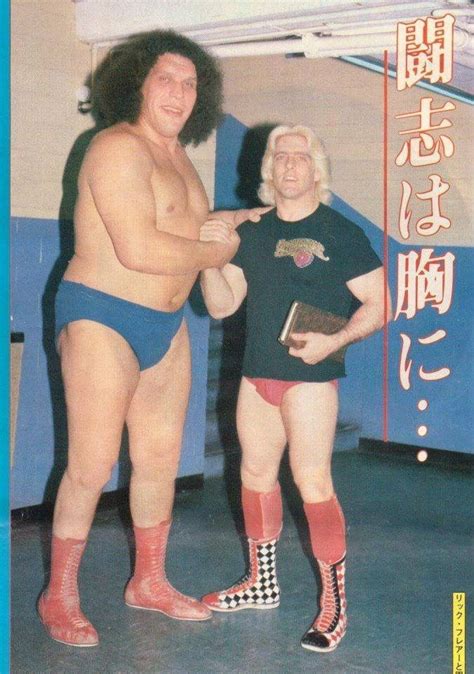 Flair And Andre The Giant Pro Wrestler Wrestling Superstars Wwe