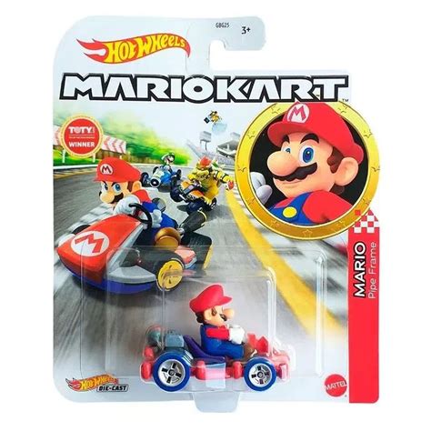 Hot Wheels Carrinho Super Mario Kart 1 64 Original Mattel Fabrica