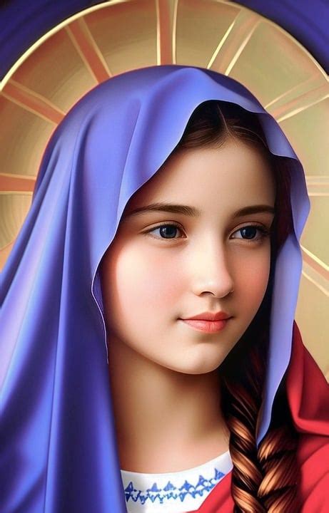 Download Ai Generated Virgin Mary Portrait Royalty Free Stock Illustration Image Pixabay