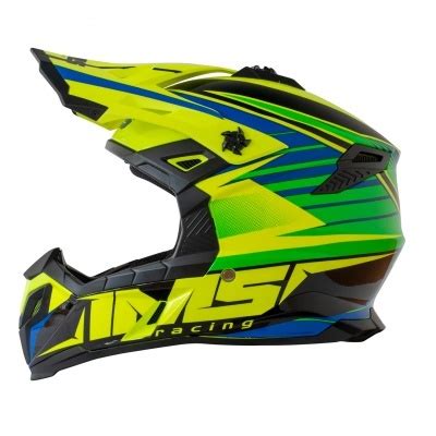 Capacete Ims Sprint Ux Amarelo Azul Loja Motocross