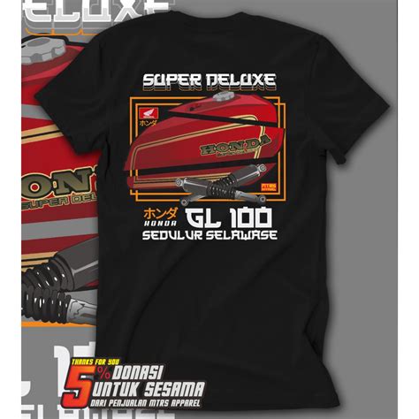 Jual Kaos Honda Gl Super Deluxe Jepang Series Kaos Honda Gank Baju