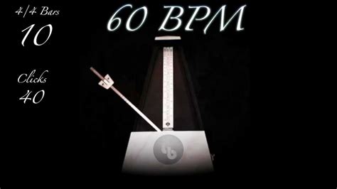 60 BPM Metronome - YouTube