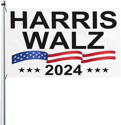 Kamala Harris Waltz 2024 Flag 3x5 Ft Kamala Harris Walz 2024 Flags With