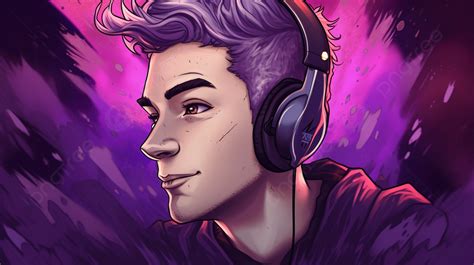 Fondo Una Ilustración De Un Hombre Fondo Foto De Perfil Para Twitch Contracción Nerviosa