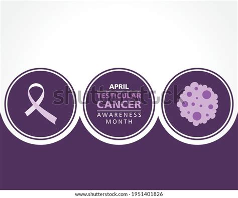 Vector Illustration Testicular Cancer Awareness Month Stock Vector