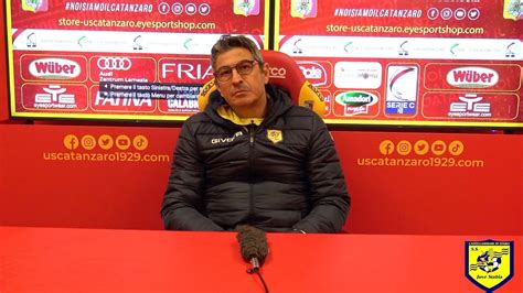 Catanzaro Juve Stabia Pasquale Padalino Conferenza Stampa Youtube