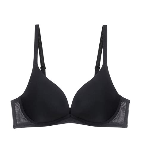 Invisible Inside Out Non Wired Deep V Push Up Bra In Black Triumph