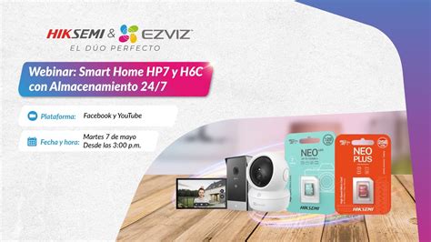 EZVIZ HIKSEMI Webinar Smart Home HP7 Y H6C Con Almacenamiento 24