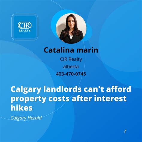 Catalina Marin On Linkedin Calgary Landlords Cant Afford Property