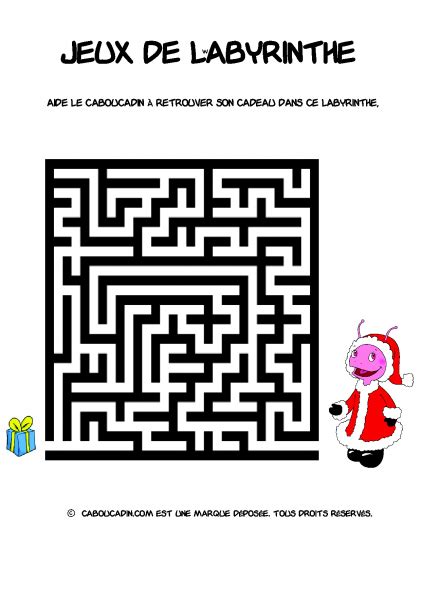 Labyrinthes De No L A Imprimer Caboucadin