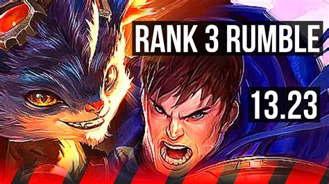 RUMBLE Vs GAREN TOP Rank 3 Rumble Rank 9 10 3 10 EUW Challenger