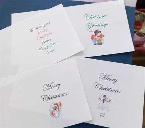 20 5 X 5 Christmas Inserts For Handmade Cards £320 Picclick Uk