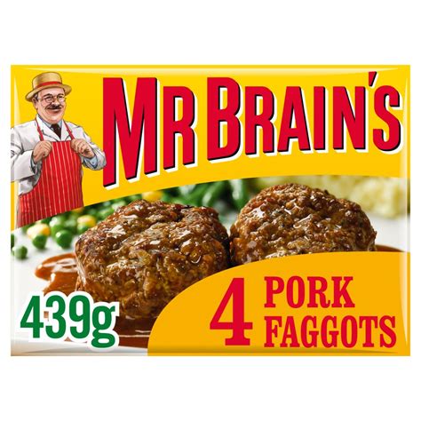 Mr Brains 4 Pork Faggots 439g Bestway Wholesale